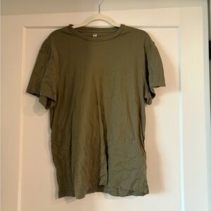 H&M Men's Olive Short Sleeve Tee